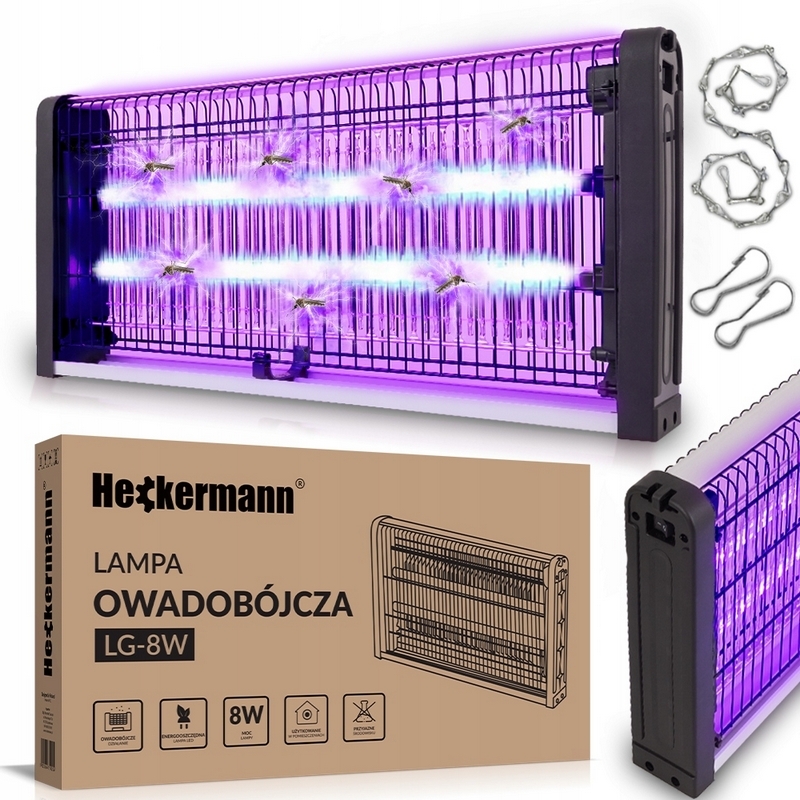 Lampa Heckermann proti komárom a muchám + NÁLEPKU NEVHAZUJTE